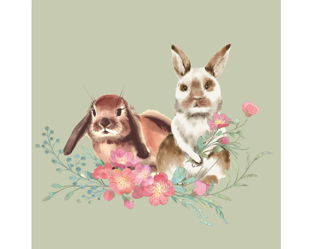 Paper + Design Papierservietten Misty Easter 33 cm x 33 cm, 20 Stück