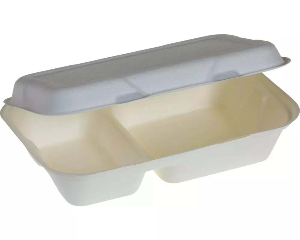 belesse nature Menübox Zuckerrohr weiss 50 Stück