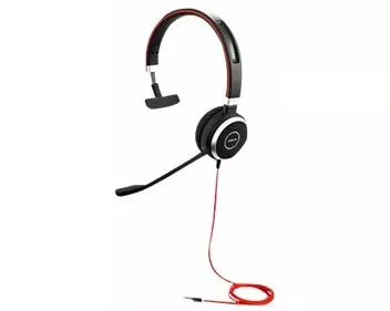 JABRA EVOLVE 40 UC Mono headset only with 3.5mm Jack without USB Controller headband discret boomarm