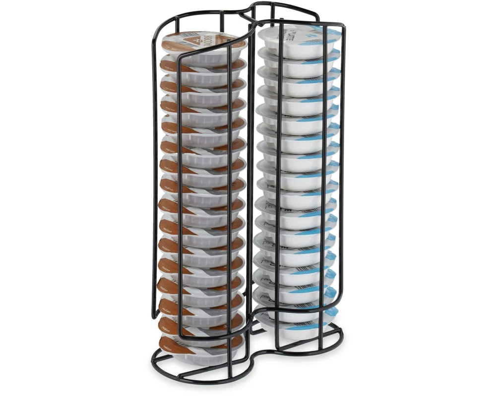 relaxdays Kapselspender Tassimo für 32 Kapseln, Schwarz