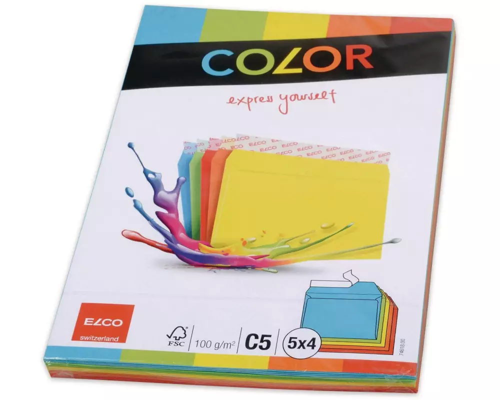 ELCO Couvert Color C5 Assortiert, 20 Stück