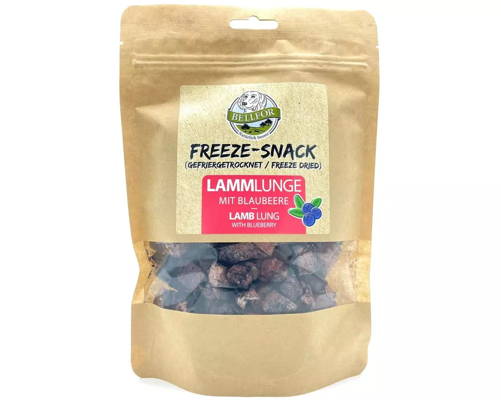 Bellfor Leckerli Freeze-Snack Lamm & Blaubeere, 50 g