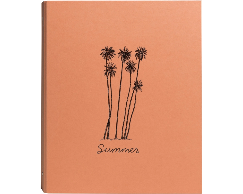 EXACOMPTA Fotoalbum Summertime 26x32cm 17046E Orange 60 Seiten