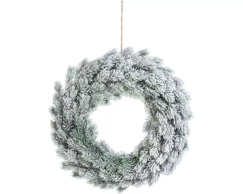 CHALET Adventskranz 50 cm, beschneit