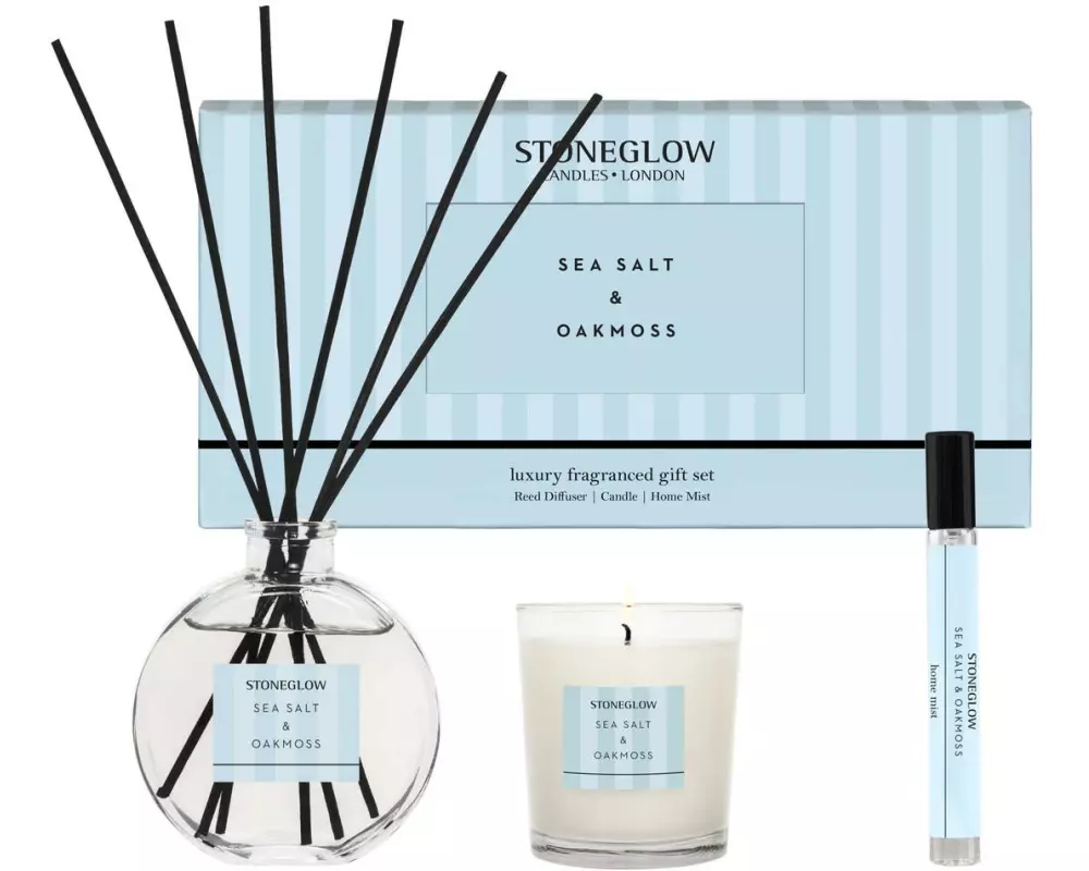 Stoneglow Geschenkset Sea Salt & Oakmoss 3-teilig, 120 ml