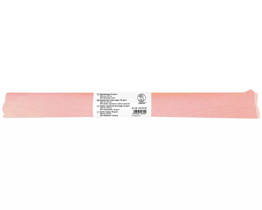 URSUS Krepppapier 50 cm x 2.5 m, 32 g/m², Lachs