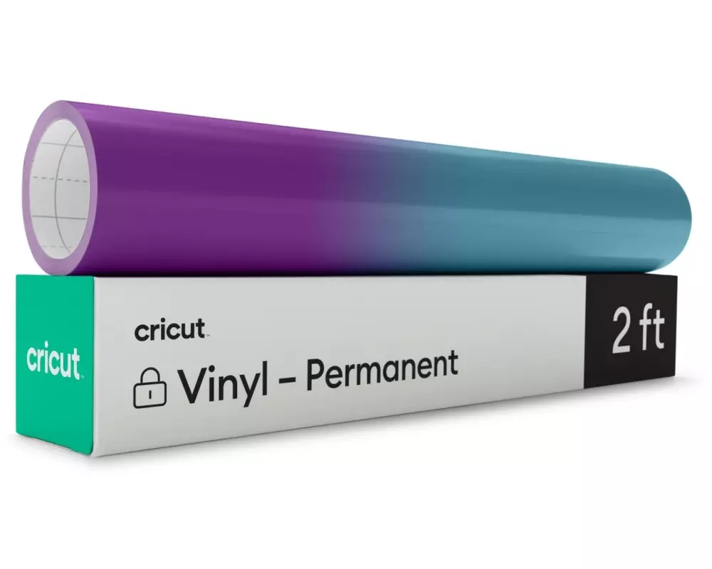 Cricut Vinylfolie Wärmeaktiviert 30 x 60 cm, Violett/Türkis