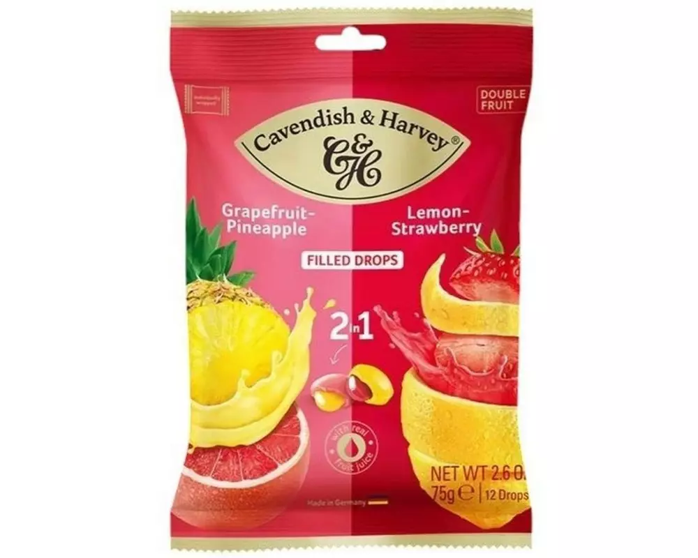 Cavendish & Harvey 2in1 Grapefruit-Pineapple & Lemon-Stawberry 75 g