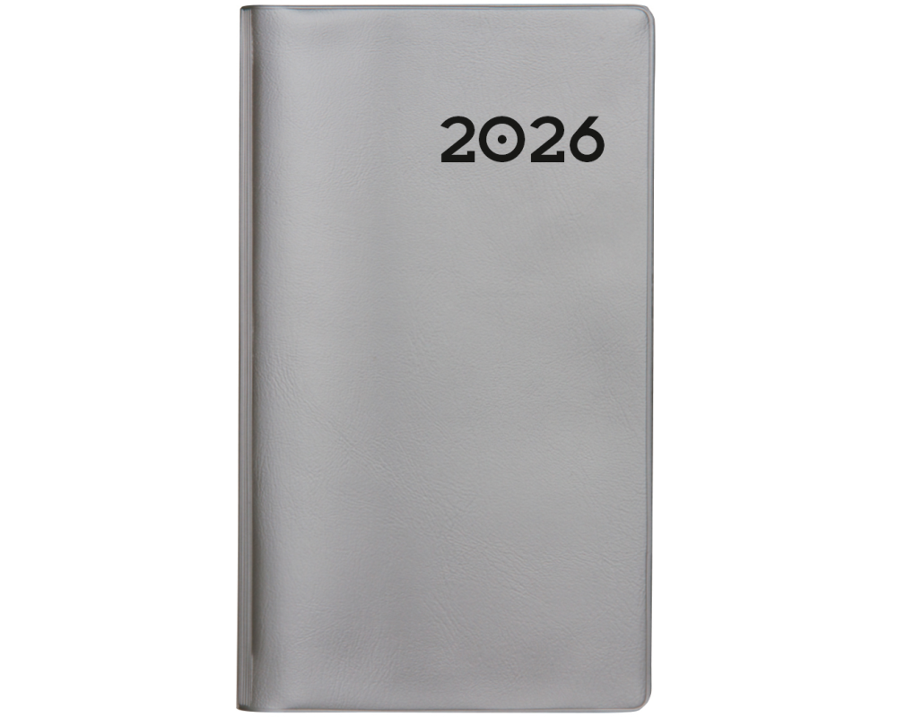 BIELLA Planer Paris 2026 851512280026U 1M/2S silber ML 7.5x12.6cm