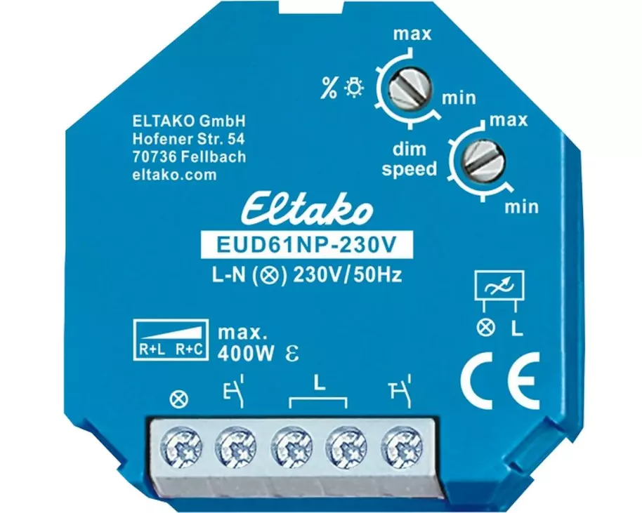 Eltako EUD61NP-230 V Unterputz 400 W Blau Weiss