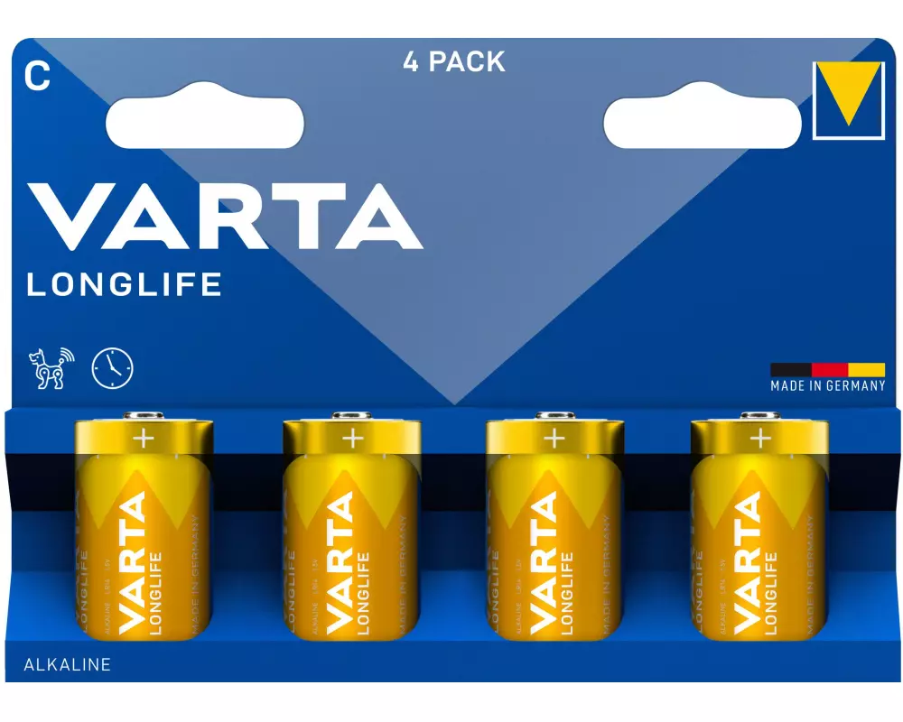 Varta Batterie Longlife C , 4 Stück