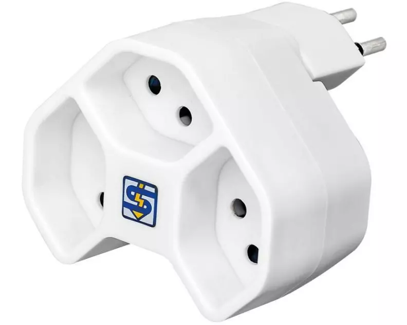 STEFFEN Mehrfachstecker MANTA 3x T13 drehbar 335° 3