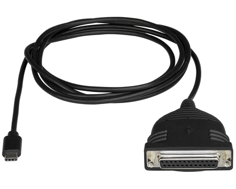 StarTech.com ICUSBCPLLD25 parallele Kabel Schwarz 1,83 m