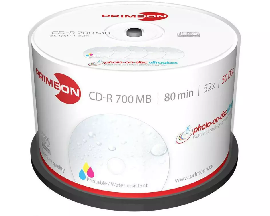 Primeon CD-R 0.7 GB, Spindel (50 Stück)