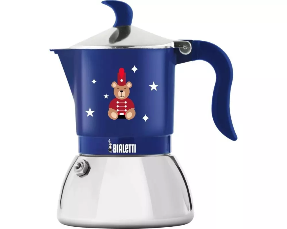 Bialetti Fiamm Ind 4 Tassen, Orsetto Blau