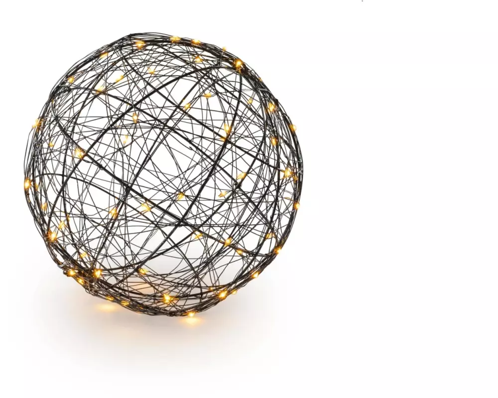 STT Tischdeko 3D Ball Nero M, Ø 20 cm