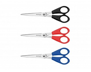 WESTCOTT Scheren-Set 15cm E-3103100 blau/rot/schwarz 3 Stück