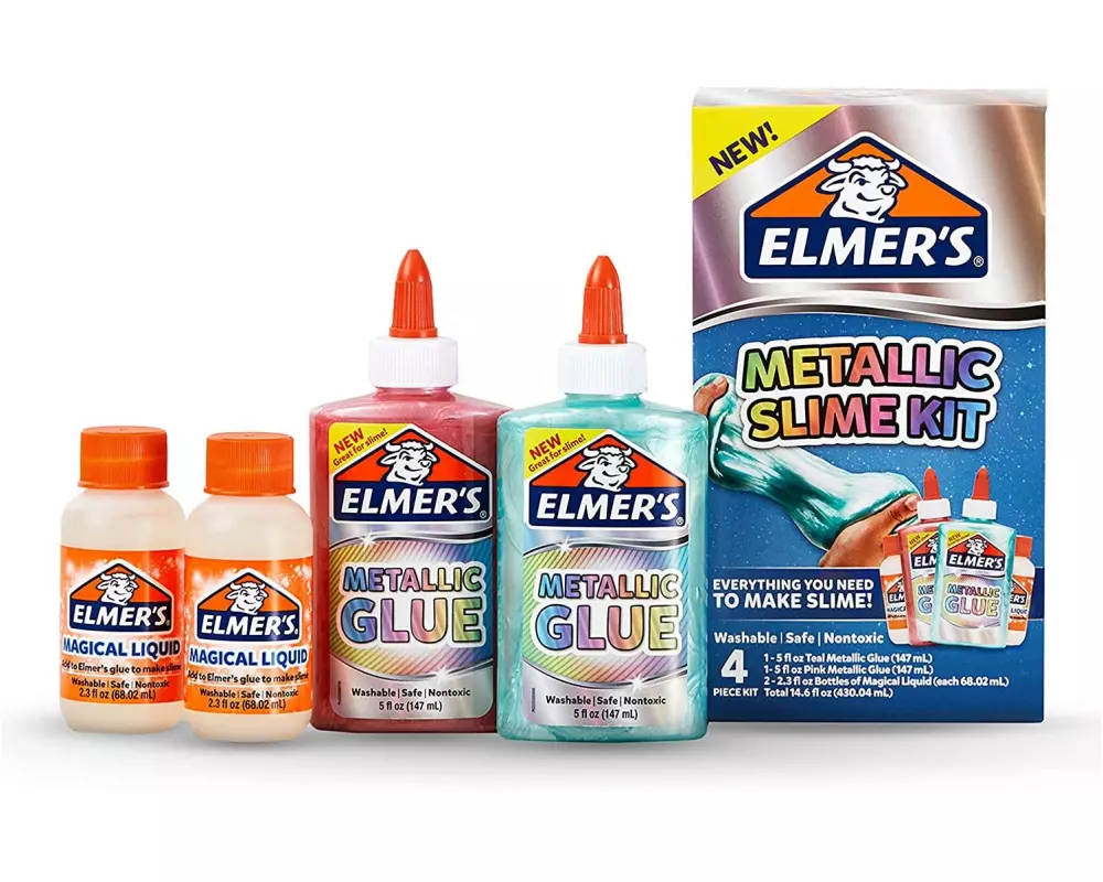 Elmers Bastelkleber Slime Kit Metallic 4-teilig