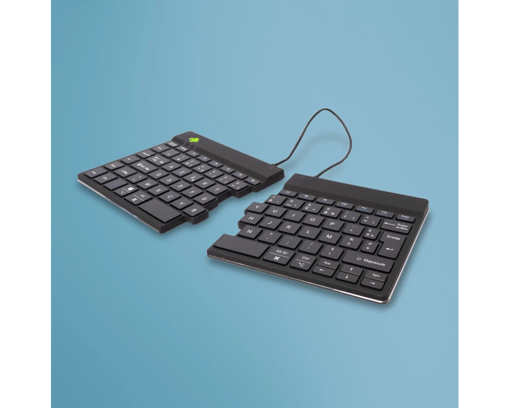 R-Go Tools R-Go Split Tastatur Büro Bluetooth AZERTY Französisch Schwarz