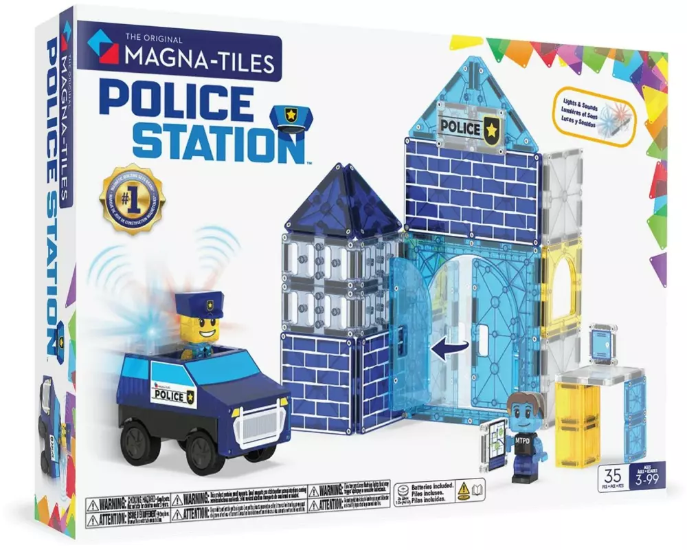 Magna-Tiles Police Station 35 Teile