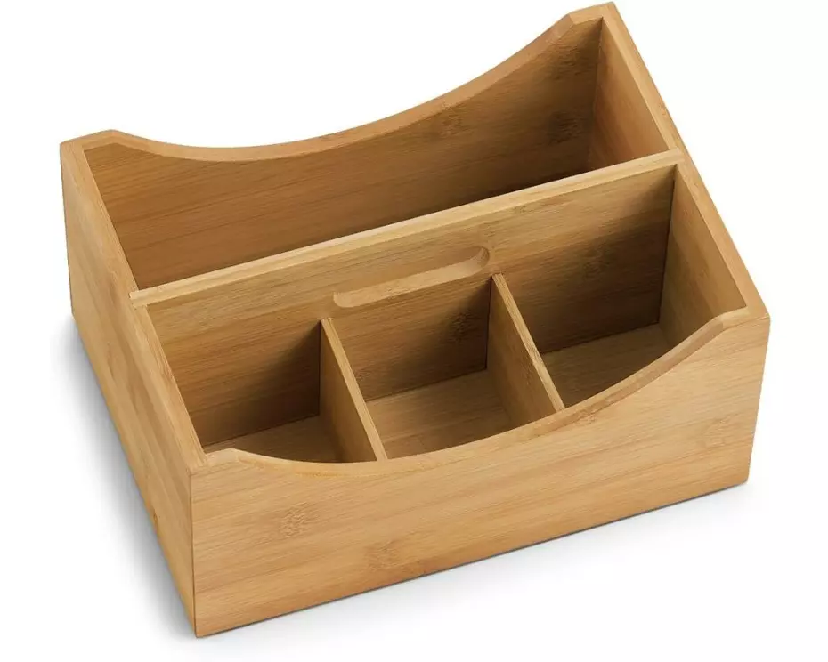 Zeller Present Aufbewahrungsbox Bamboo mit Griff Braun