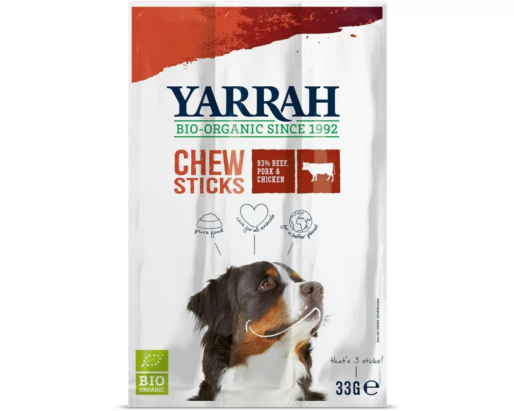 Yarrah Kauartikel Bio Chewsticks Rind & Huhn 33 g