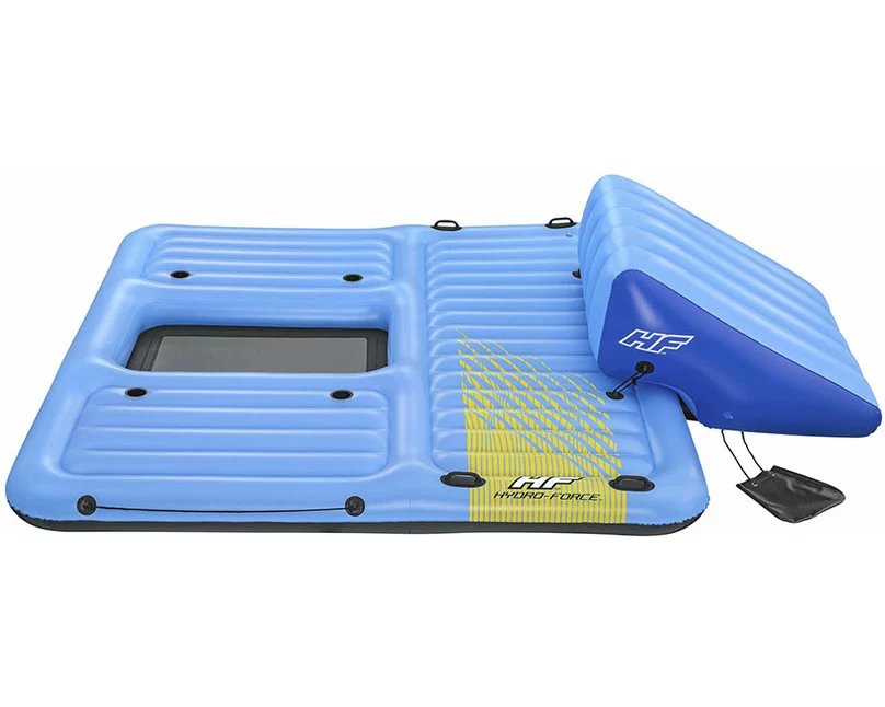 Hydro-Force Badeinsel Summer Slide mit Wasserrrutsche 376 cm x 311 cm