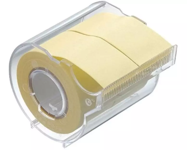 NT Cutter Notizzettel-Dispenser Yamato 2.5 cm Gelb, 2 Rollen