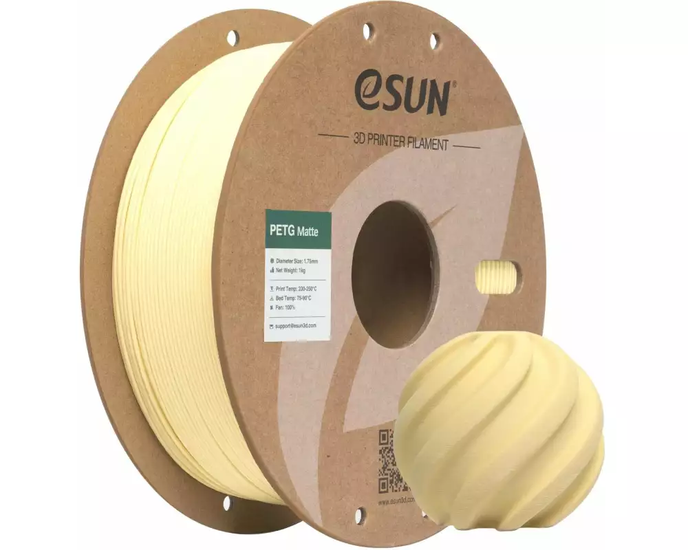 eSun Filament PETG-Matte Almond 1.75 mm 1 kg