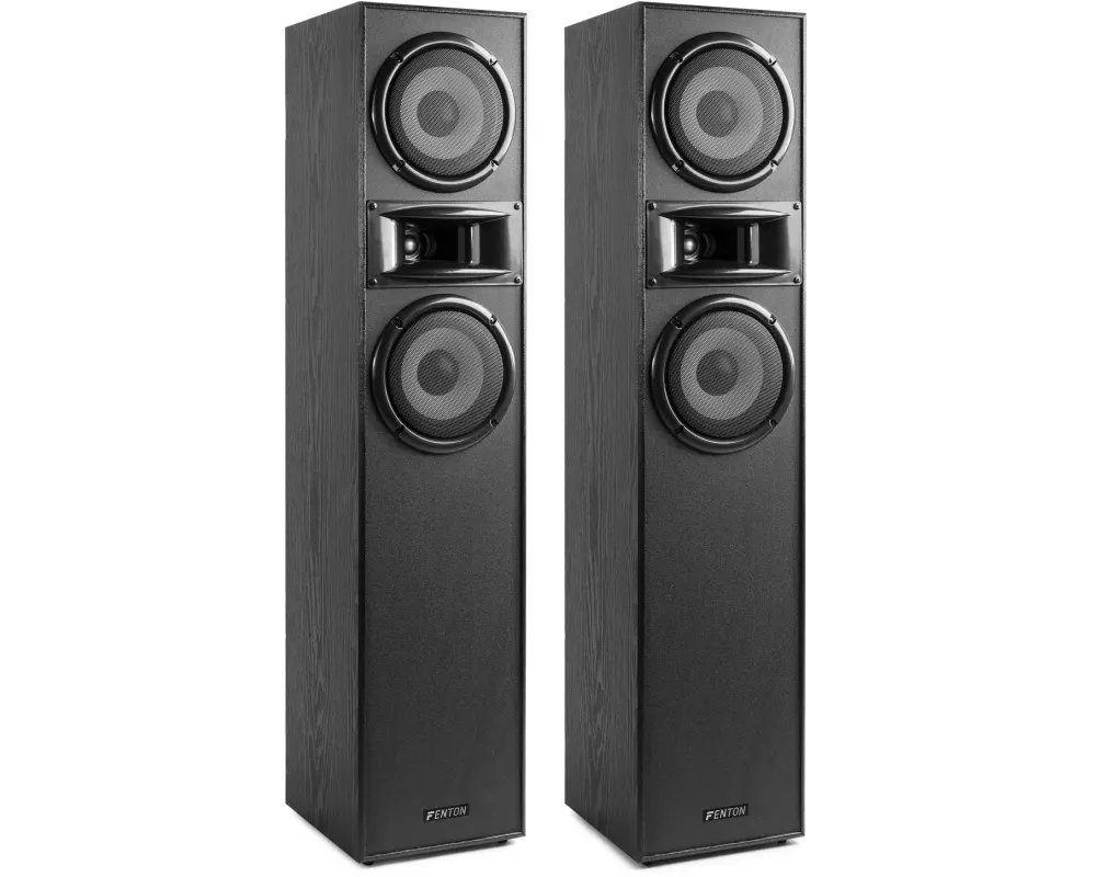 Fenton Standlautsprecher Paar SHF700B Schwarz