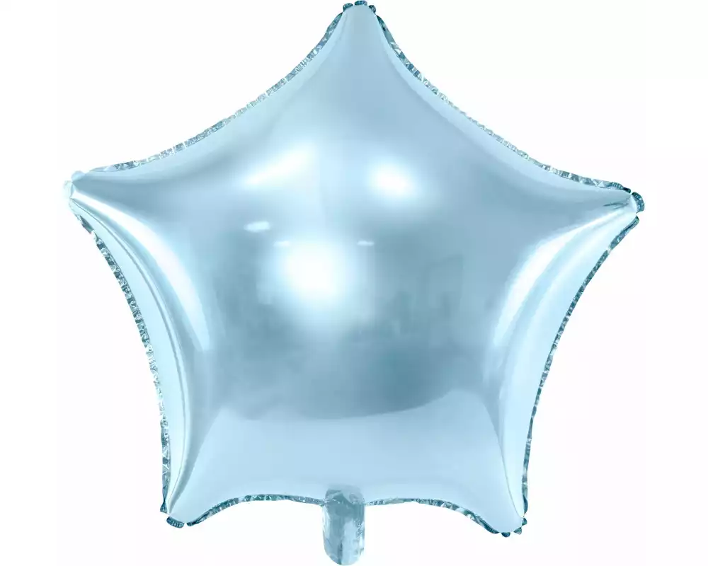 Partydeco Folienballon Star Hellblau
