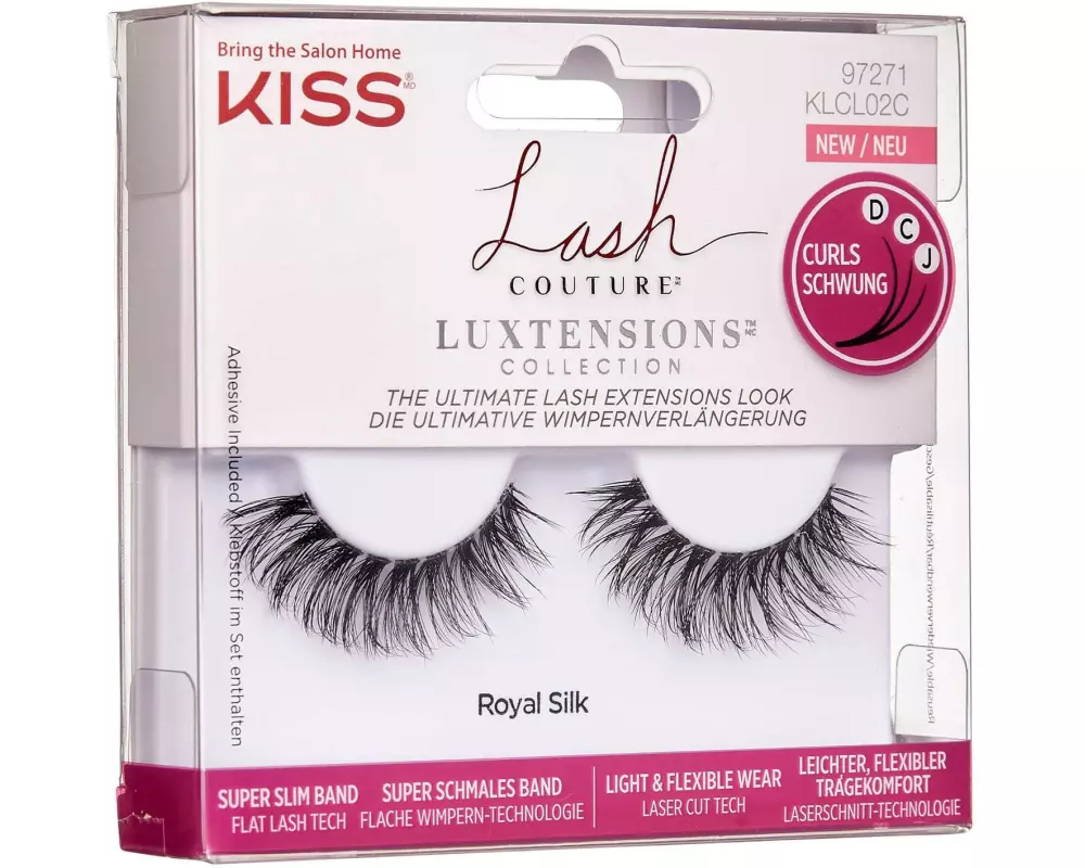 Kiss Lash Couture Luxtensions Royal Silk 02 Schwarz