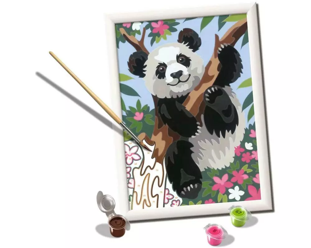 Ravensburger Malen nach Zahlen Verspielter Panda ab 9 Jahren