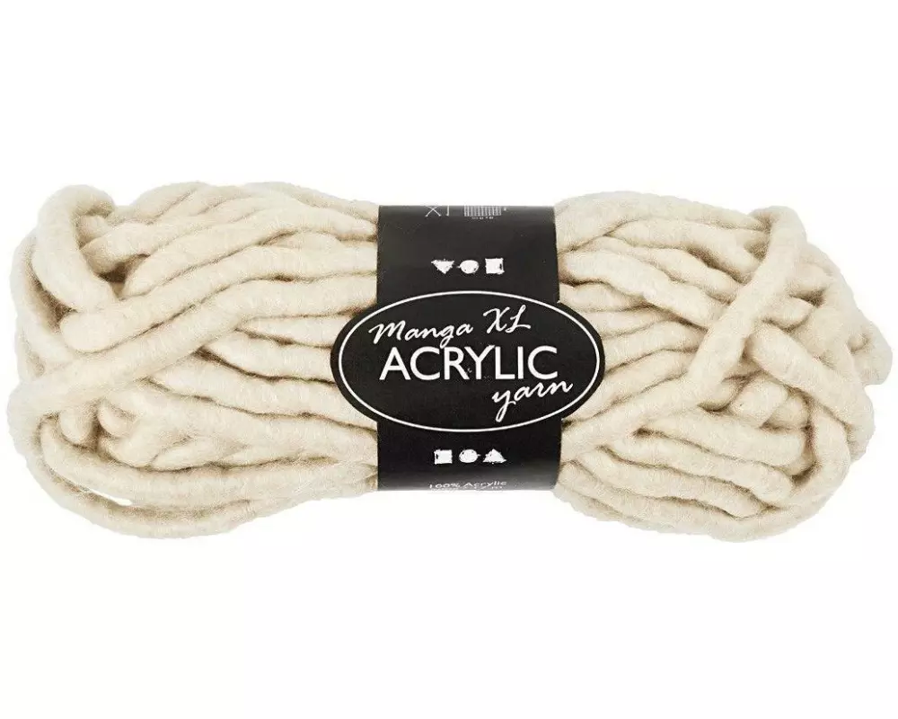 Creativ Company Wolle Acryl XL 17 m Beige