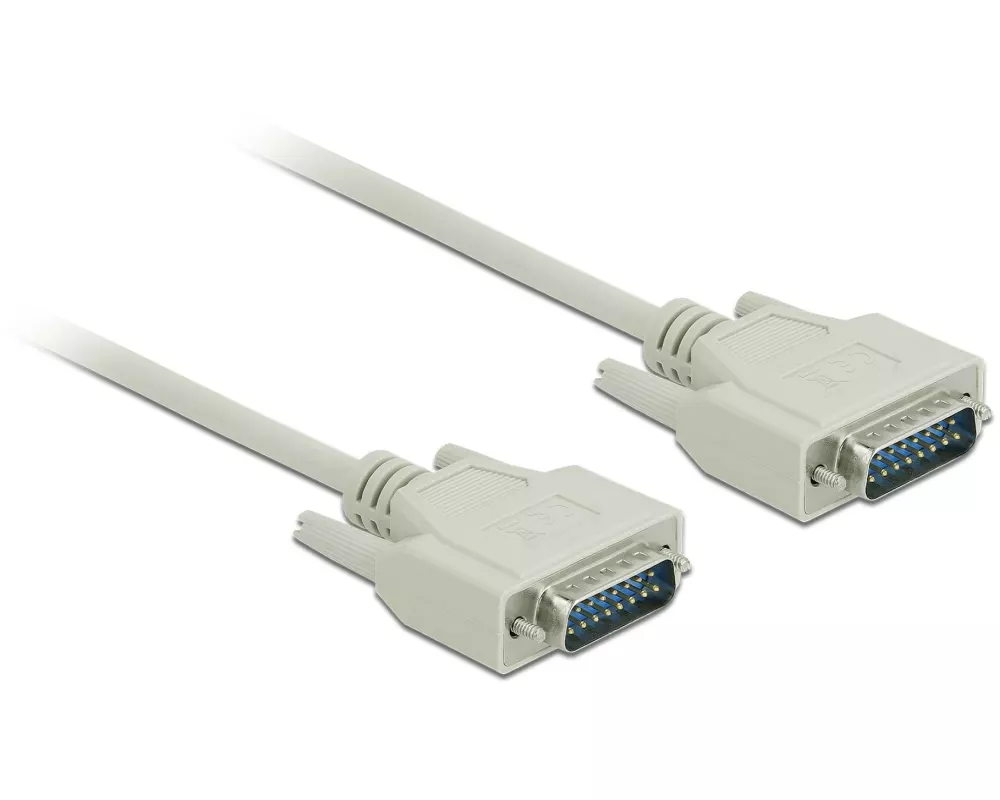 Delock Anschlusskabel Sub-D15 Stecker zu Stecker 10 m