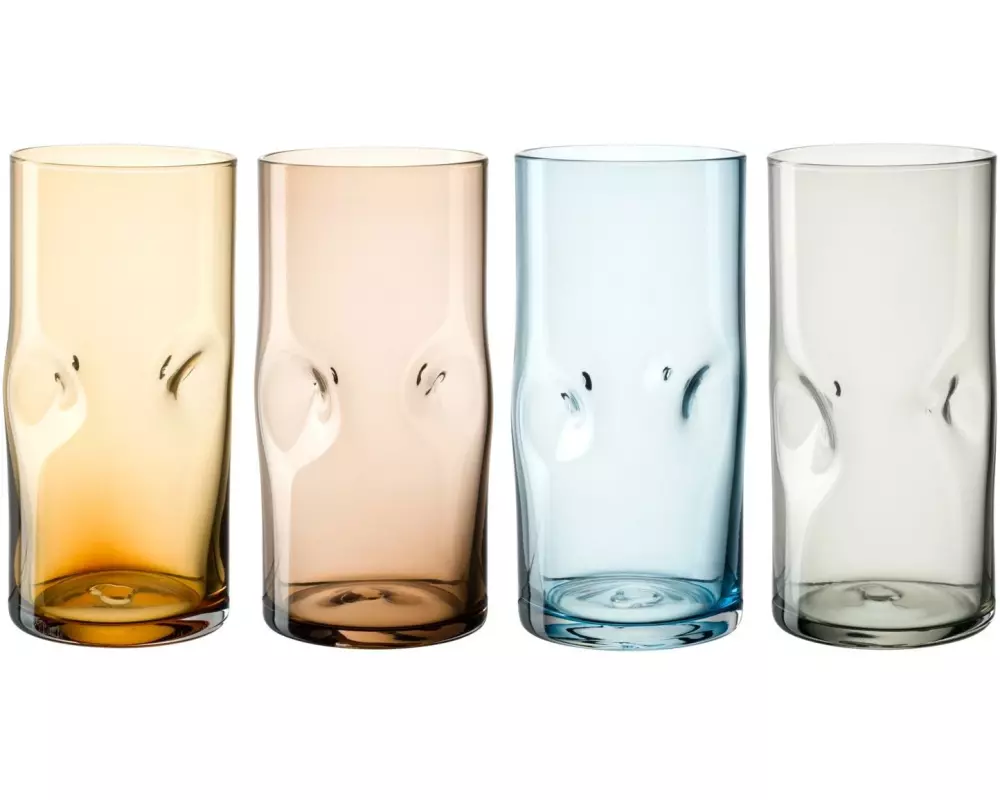 Leonardo Trinkglas Vesuvio 330 ml, 4 Stück, Mehrfarbig