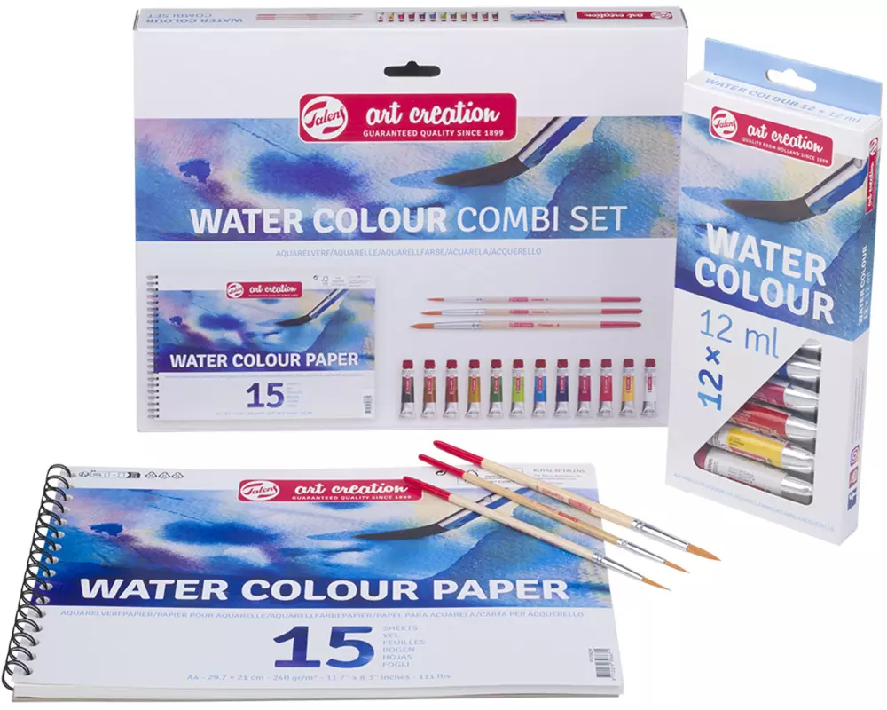 Talens Wasserfarbe Combiset 3-teilig