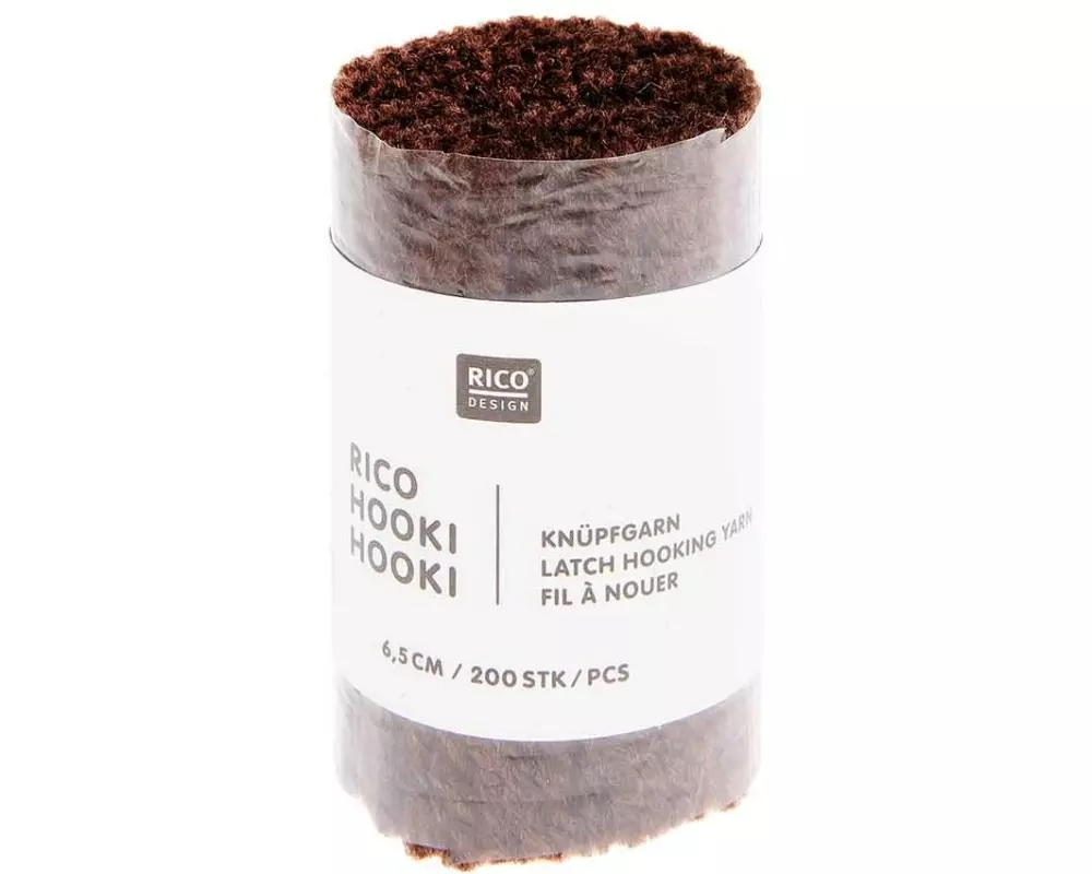 Rico Design Hooki Knüpfgarn Braun