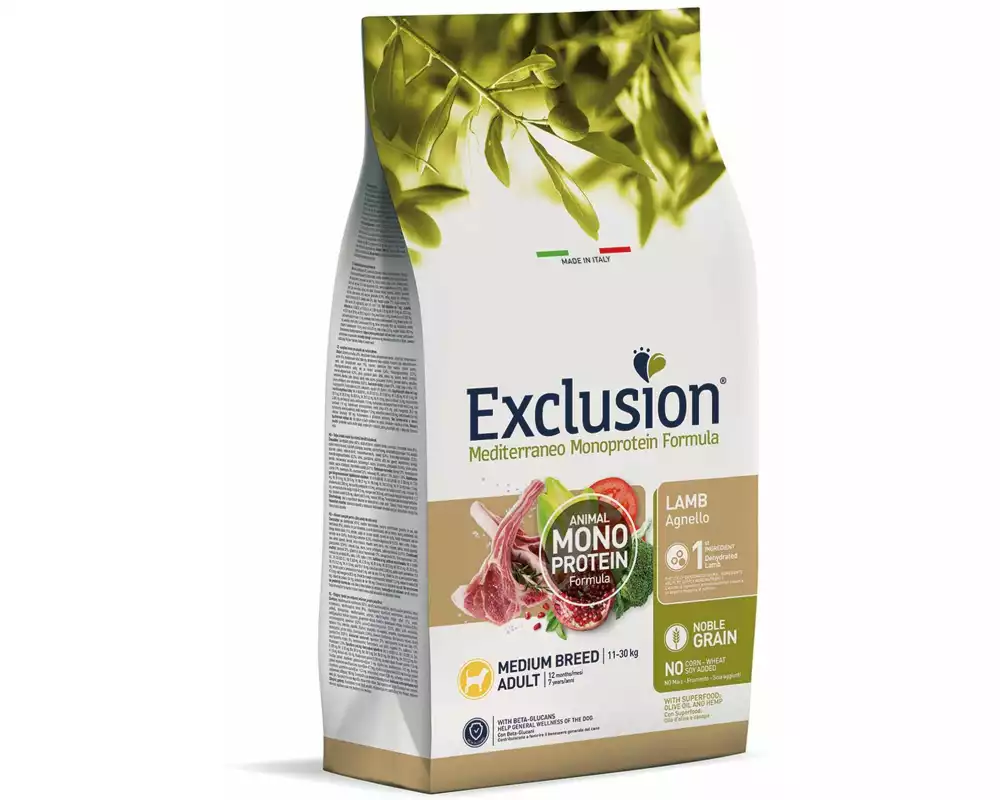 Exclusion Trockenfutter Adult Medium Lamb, 12 kg