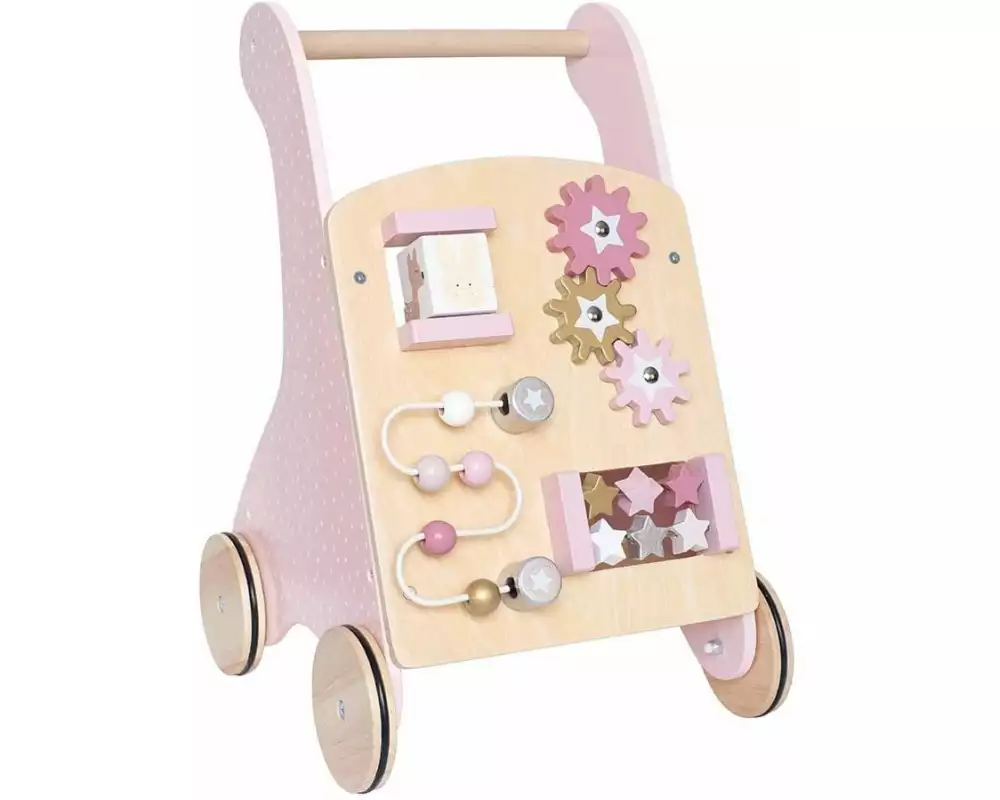 Jabadabado Lauflernhilfe Aktivitätswagen Hase, rosa