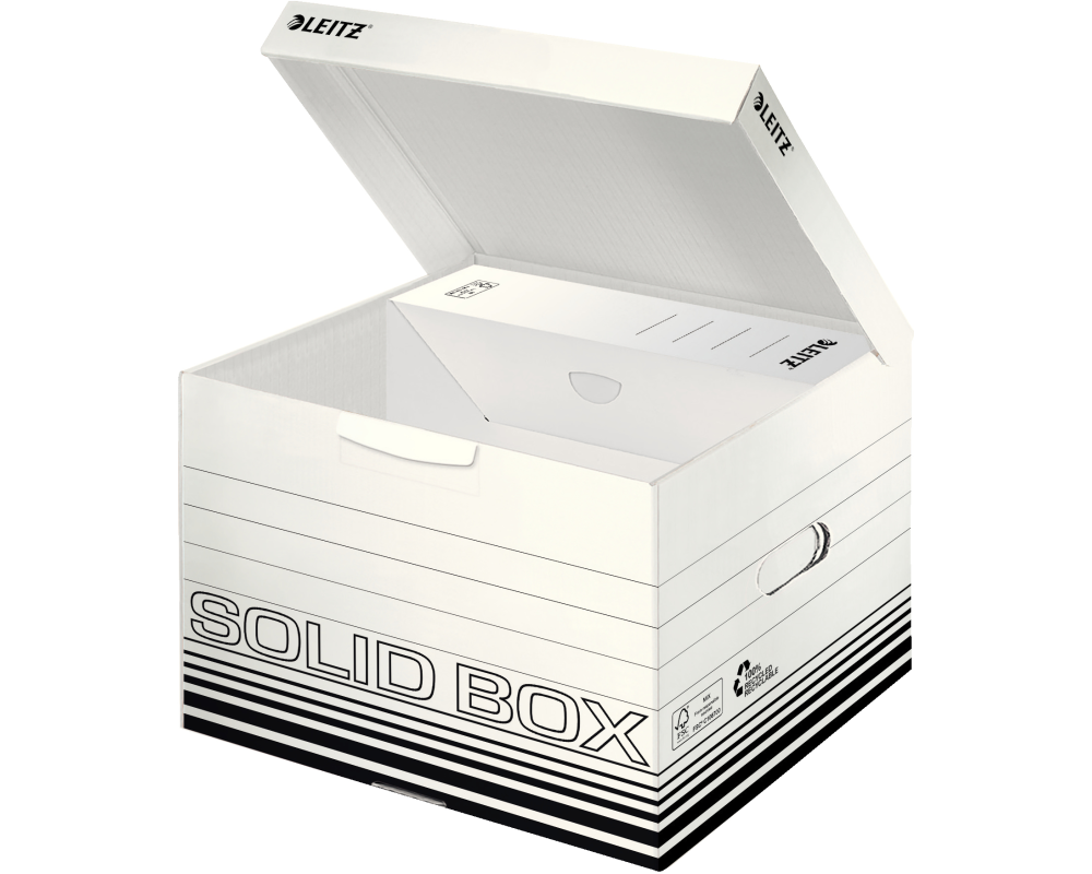 LEITZ Solid Box M 6118-00-01 weiss 325x270x360mm