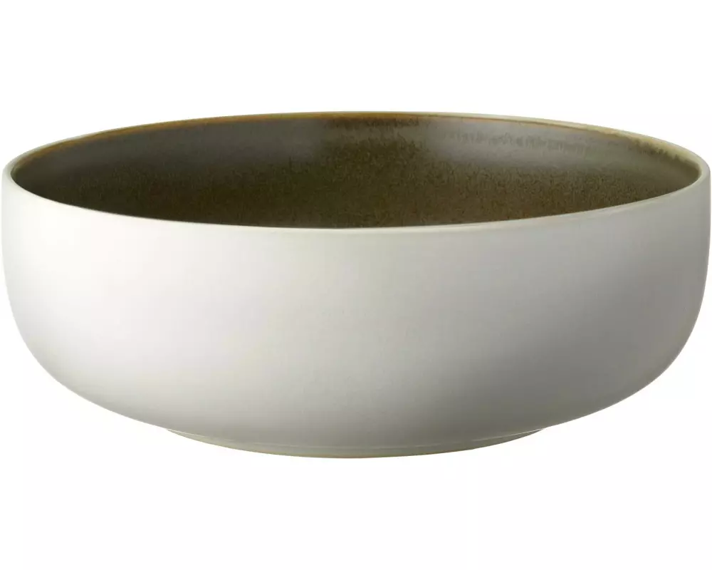 Studio Round Schale North 25 cm, 1 Stück, Dunkelgrün matt