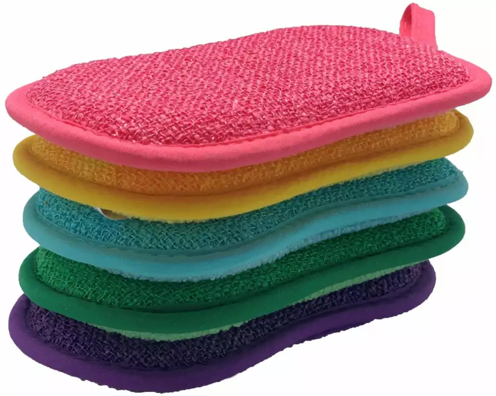 Mediashop Geschirrschwamm Duo Sponge 16 x 9.5 x 1.5 cm, 5 Stück