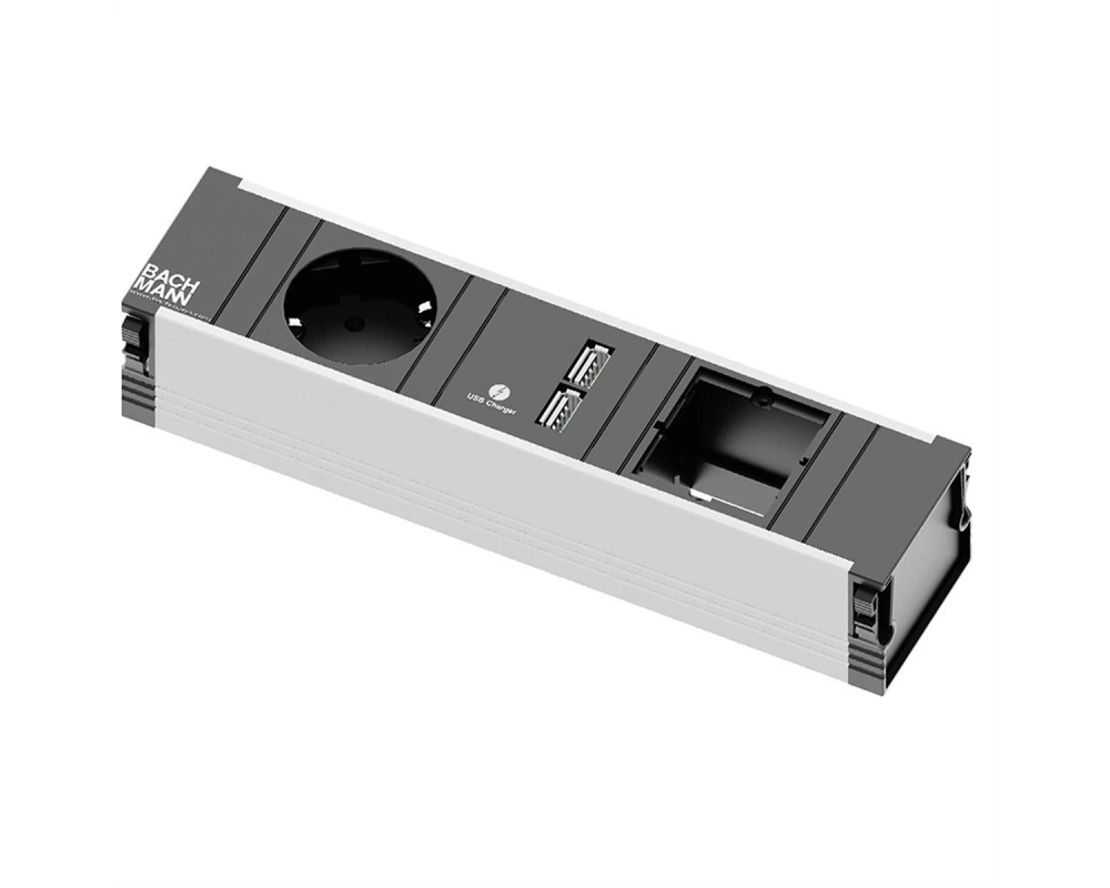BACHMANN CONI Small 1x Schutzkontakt 1x USB Charger 1x ABD