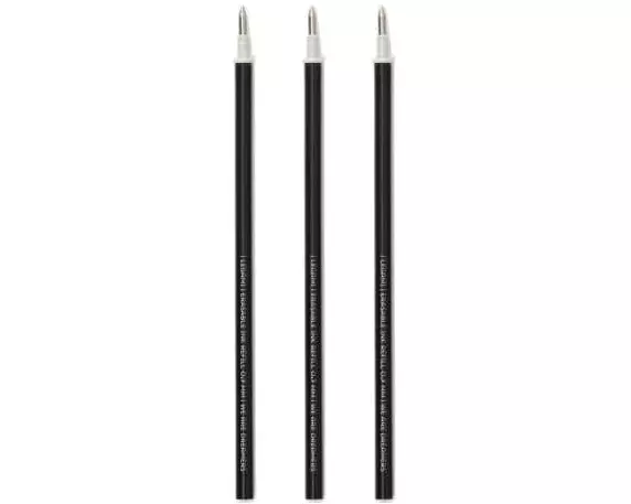 Legami Löschbarer Gelstift Ersatzminen 0.7 mm, Schwarz
