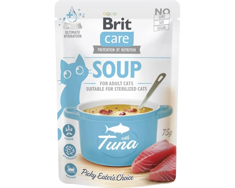 Brit Katzen-Snack Care Cat Soup with Tuna 15 x 75 g