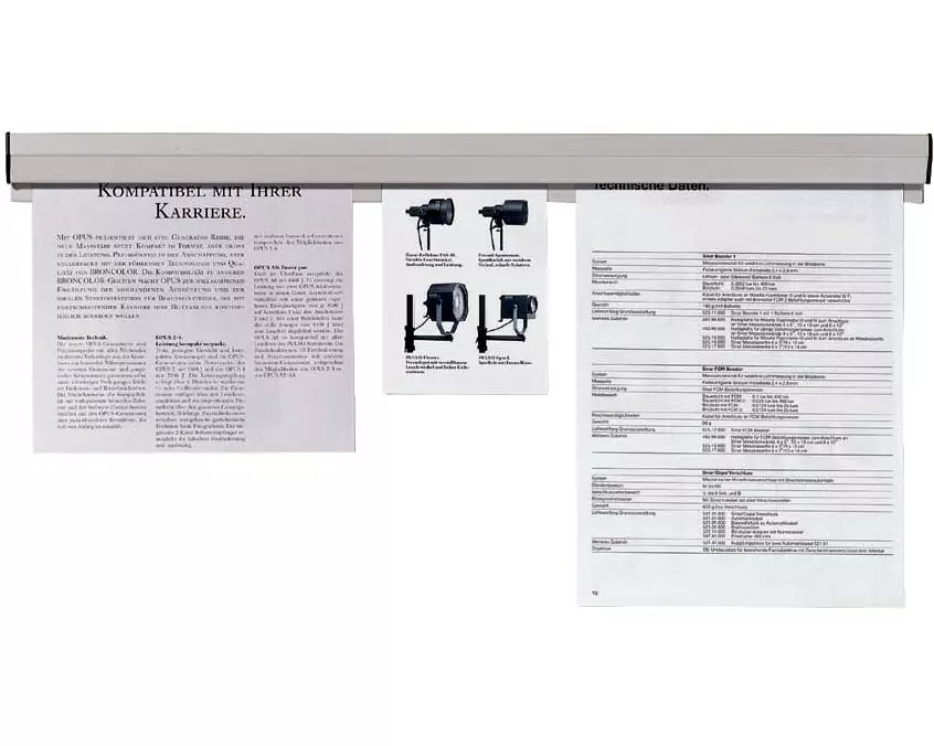 Franken Wandklemmschiene 150 x 4 cm, 1 Stück, Grau