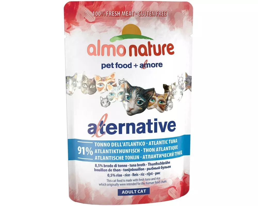 Almo Nature Nassfutter HFC Natural Plus Atlantikthunfisch, 55 g