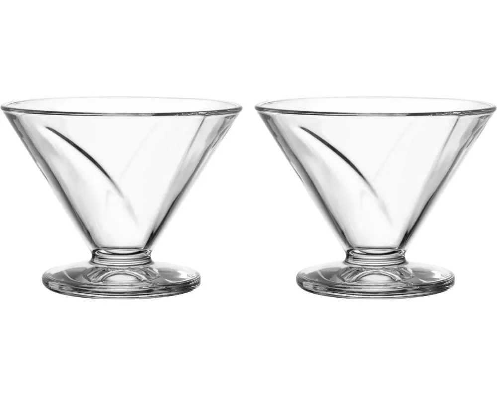 Leonardo Schale Cono 2 Stück, 270 ml, Transparent