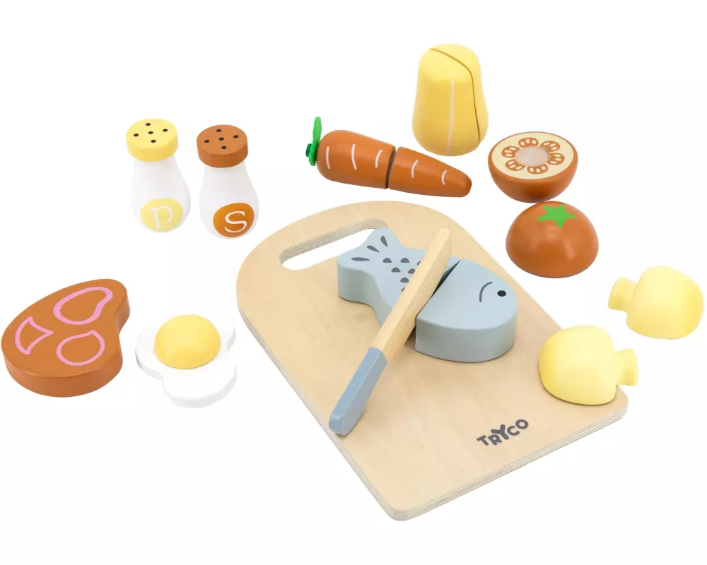 Tryco Schneidebrett mit Lebensmittel